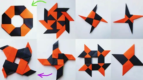 飞镖折纸 变形图片