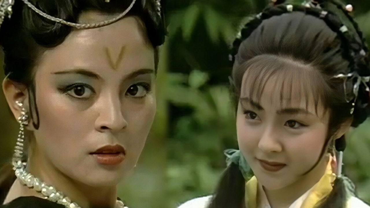 《江湖恩仇录》主题曲,当黑凤凰,向春花,南山秀相遇,谁最美呢