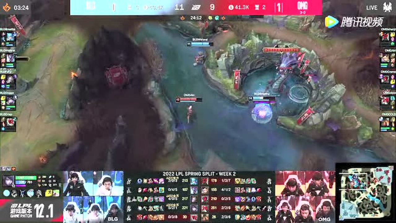 OMG四人强行rush大龙 Crisp厄运钟摆立下大功