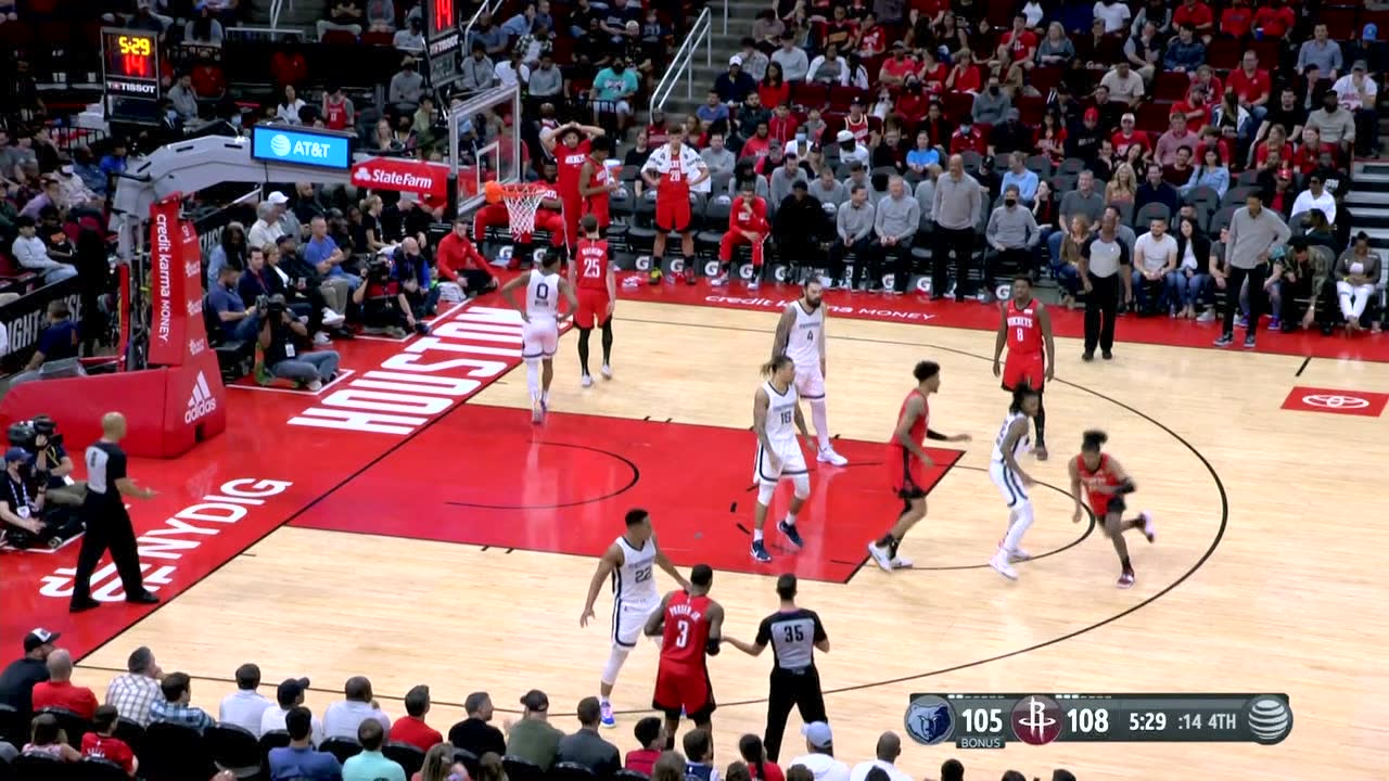 【球星】亚当斯vs火箭集锦 23+12大号两双