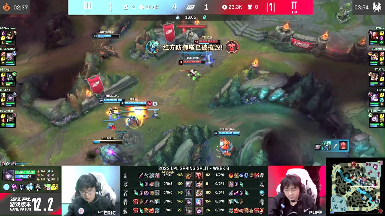 LGD完美运营碾压TT轻松拿下比赛