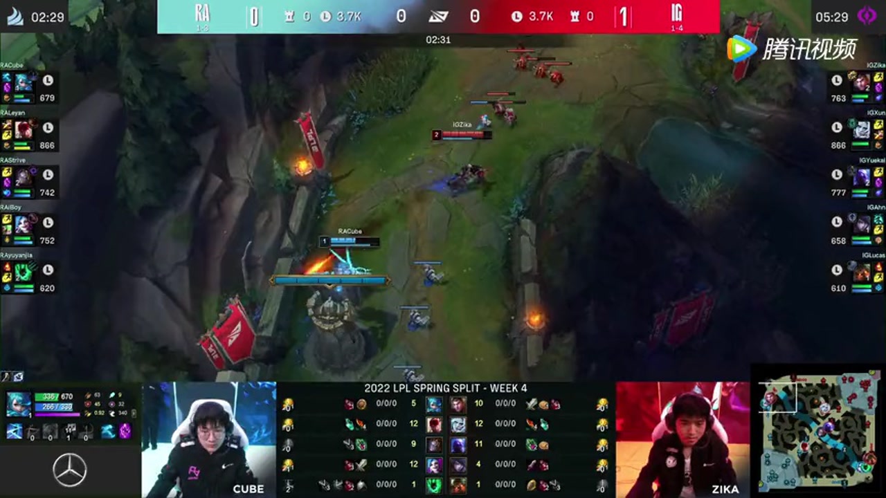 LPL春季赛 IG 2-0 RA