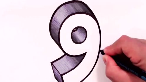 3d绘画,简单的随手数字立体画!