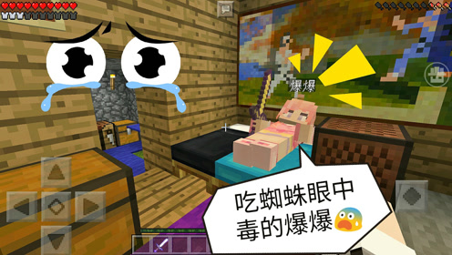 我的世界呆呆生存记57 误吃食物,爆爆惨遭中毒