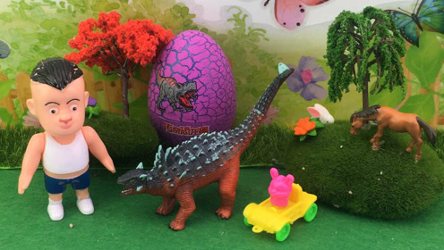 熊出没奇趣蛋恐龙蛋积木恐龙拼装
