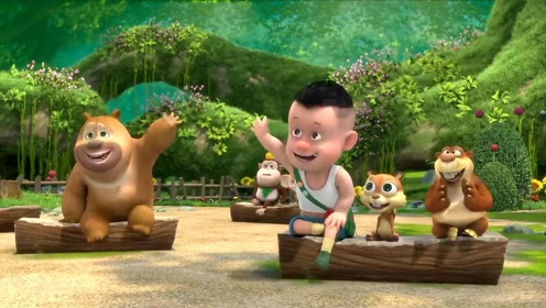 熊出没之熊熊乐园2 大树幼儿园的跑酷比赛