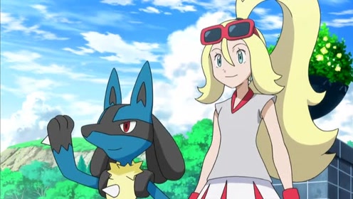 宠物小精灵,可尔妮和路卡利欧也来到里娑罗市,小智十分高兴