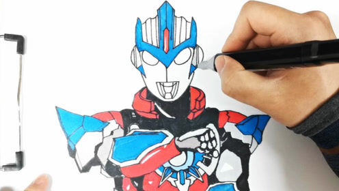 奥特曼手绘教程