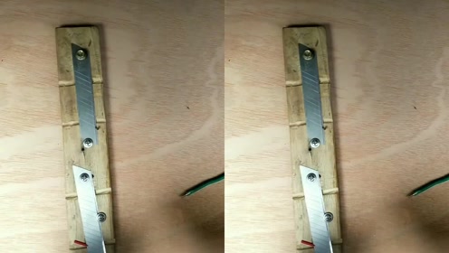 自制发明工具剥电线皮