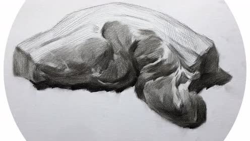 单个素描静物(猪肉)