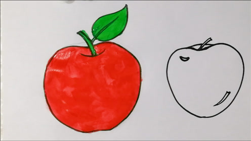 学画画系列——怎样画苹果