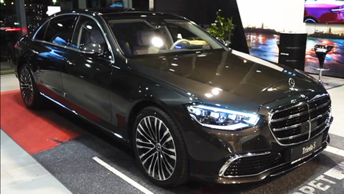 2021款奔驰s350到店实拍,拿到钥匙亮起氛围灯,还想奥迪a8l吗