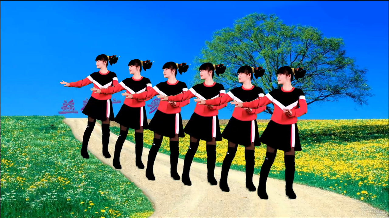 动感广场舞《又见山里红》简单24步踩点舞,健身又美美