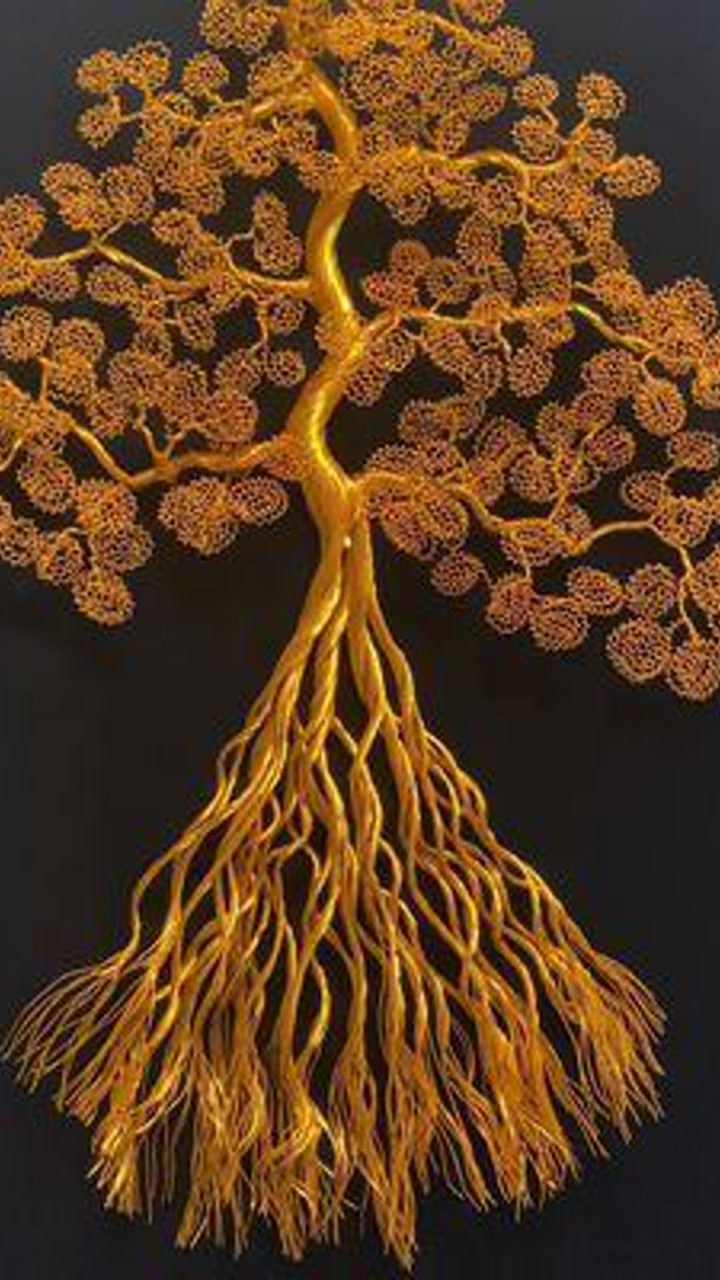 有粉丝留言,你用铁丝做的树把它挂到墙上,算你本事.