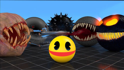 黄色吃豆人闯入强者吃豆人世界