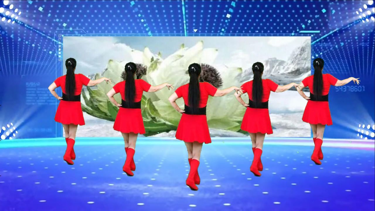 新版单人水兵舞《雪莲花》背面完整版,歌豪迈舞帅气,好学好看