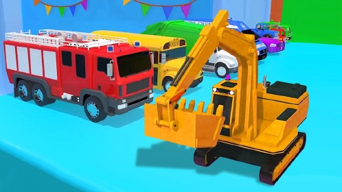 汽车世界之颜色乐园第32集 彩色工程车大展示7.