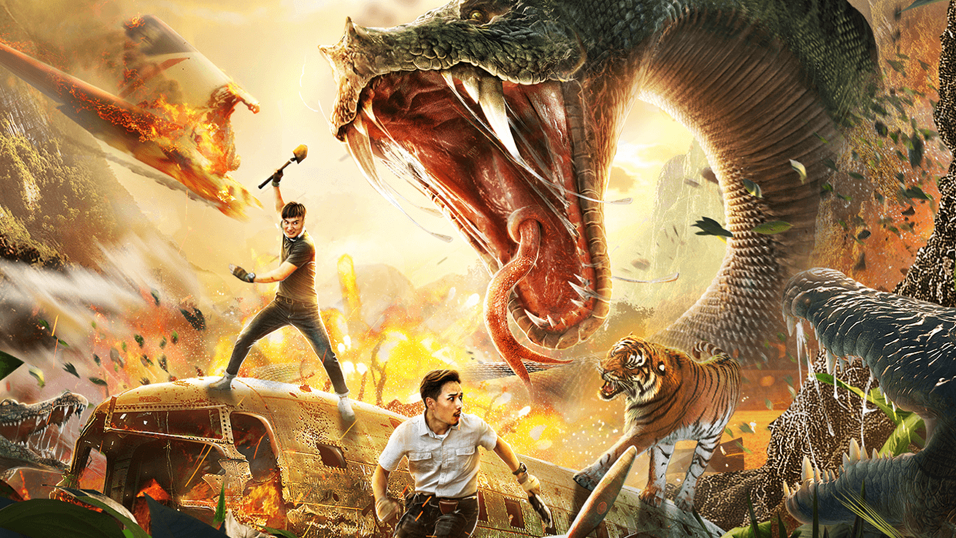 《致命丛林》野外的老虎这么凶猛,人将如何逃命