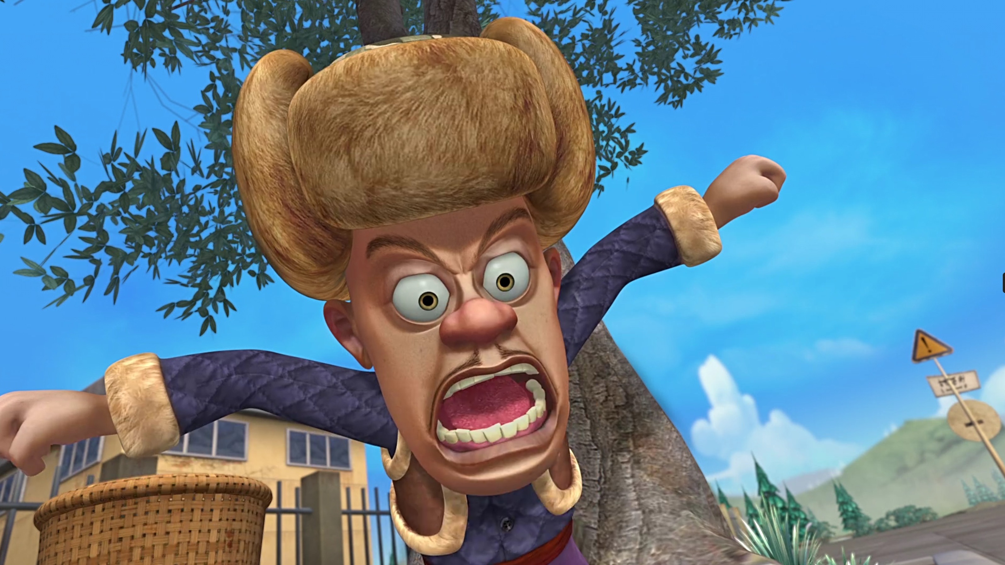 熊出没:伐木工有了机器光头强,这下狗熊糟糕了!臭豆腐能保住吗