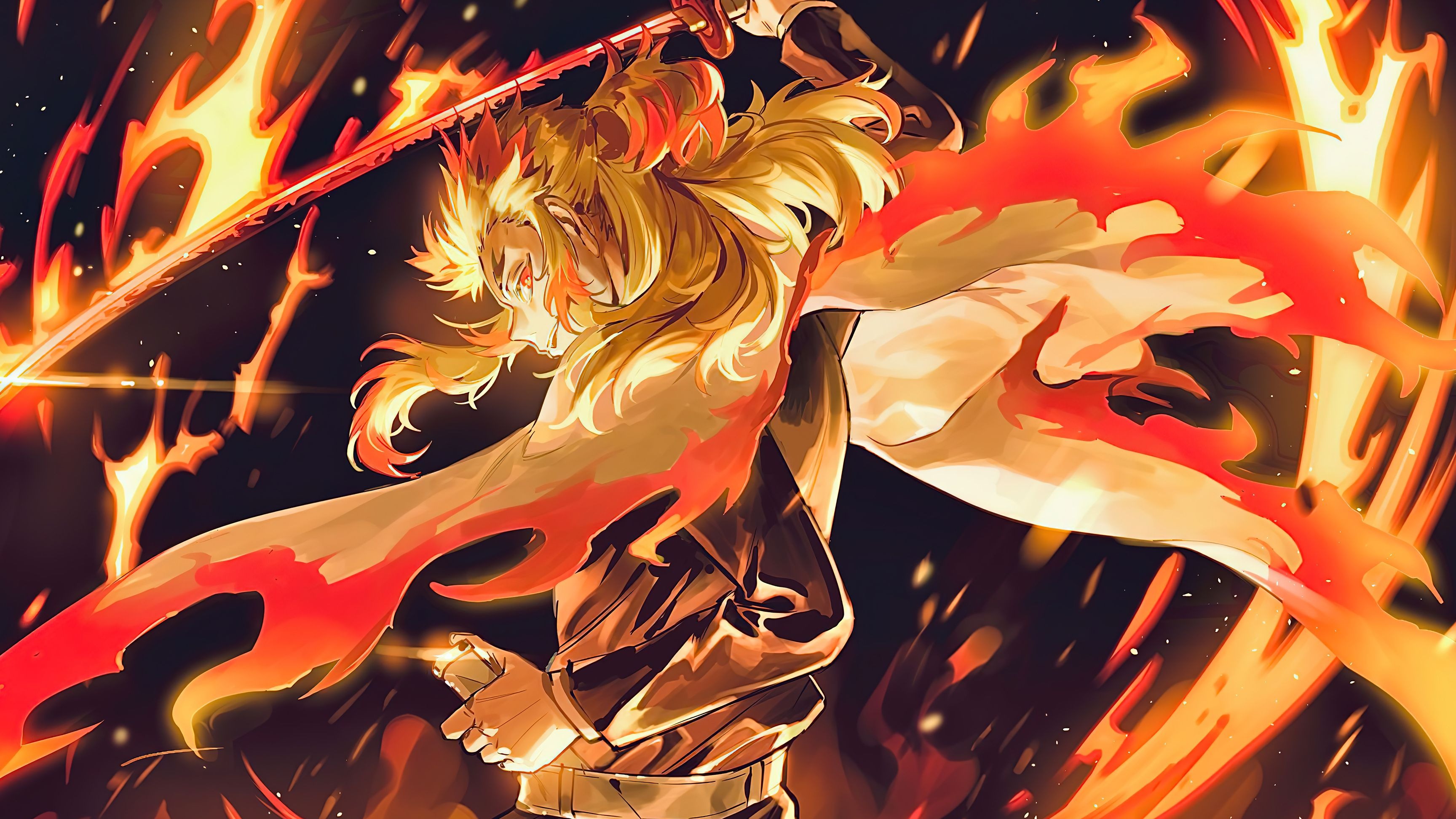 缘一在竹林中遇到了鬼舞辻无惨