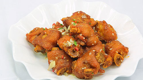 本帮老店椒盐猪手10元一片德国进口