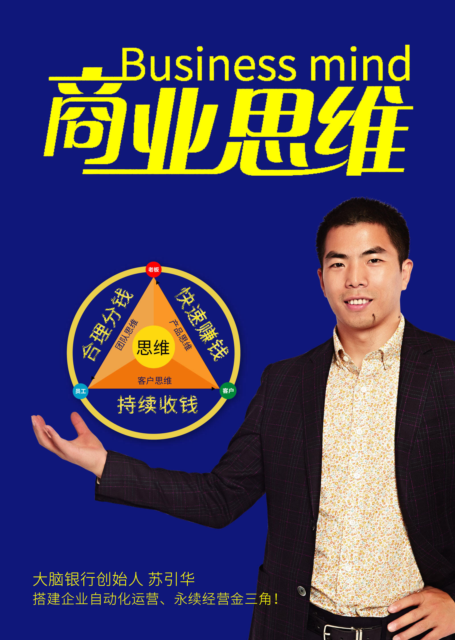商业思维教育简 介:苏引华 大脑银行创始人,亚洲首席思维训练导师