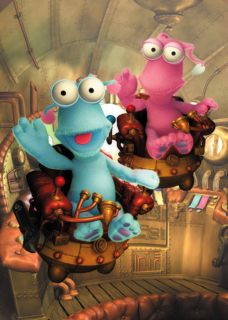 动画系列,讲述了一对名叫斑斑和点点的外星兄妹,驾驶着太空飞船降落