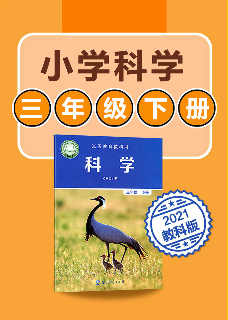 小学科学三年级下册科学教科版2021
