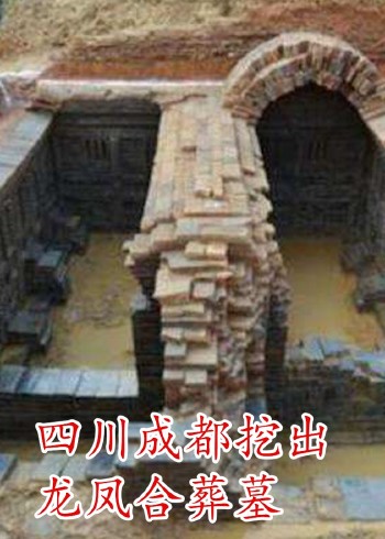 四川成都挖出龙凤合葬墓