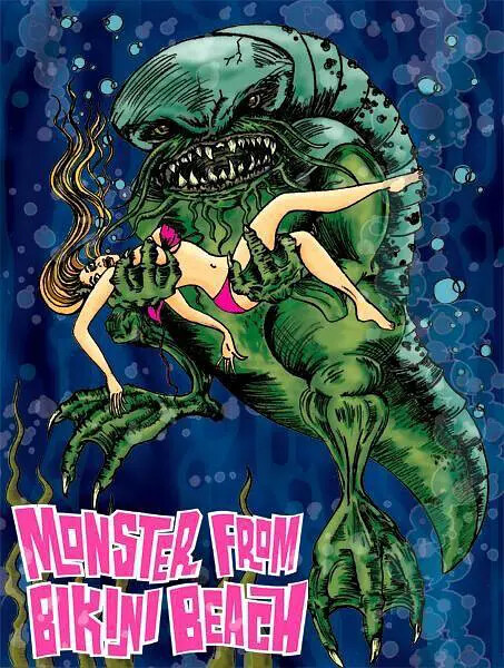 来自比基尼海滩的怪兽monsterfrombikinibeach电影