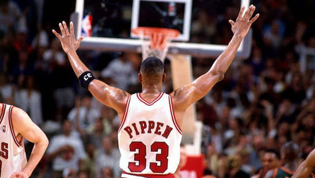 90年代第一小前锋 皮蓬公牛生涯超强集锦