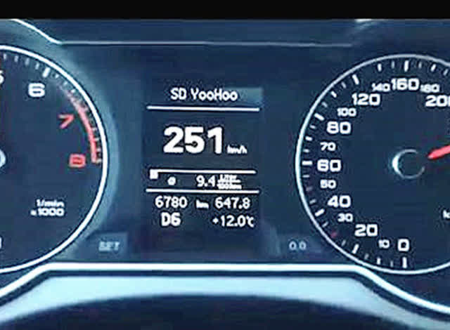 四驱奥迪a4l20t高速爆表加速270kmh