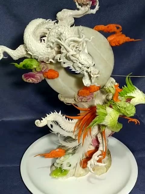 补:食品雕刻:龙凤呈祥
