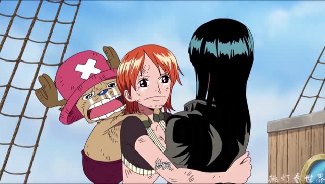 罗宾山治深情相望 会擦出什么火花?娜美搅局 山治头撞桅杆!