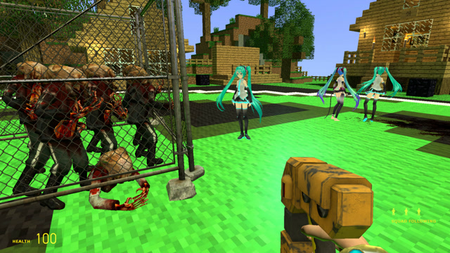 gmod我的世界狂暴的异形围攻初音未来有多恐怖