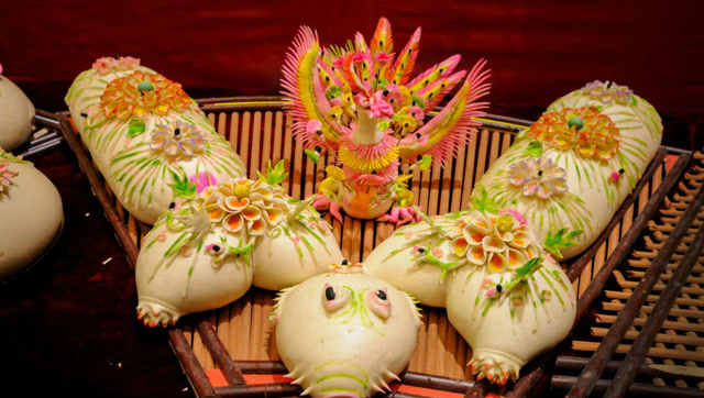 陕西咸阳过年时要蒸花馍 造型各异不忍下口