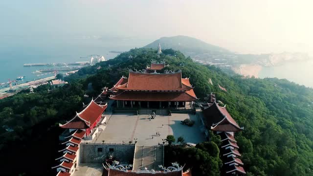 航拍妈祖故乡湄洲岛