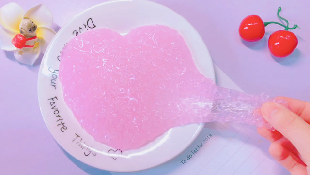 无硼砂自制米粒泥史莱姆,这款粉色少女的水晶泥,不粘手,不掉渣