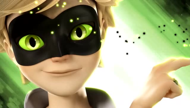 瓢虫雷迪 玛丽娜和艾俊一起变身瓢虫雷和迪黑猫诺尔简直太酷了