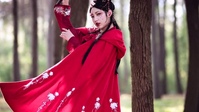 古装汉服姿势这么摆,怎么拍都美