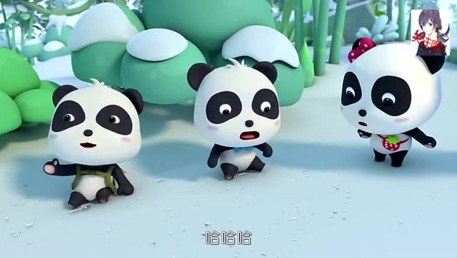 宝宝巴士动画片,冒牌奇奇发现真的奇奇来了吓得就跑了