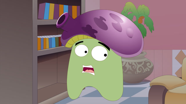 胆小菇将爸爸放在客厅的钱花掉了-游戏动画