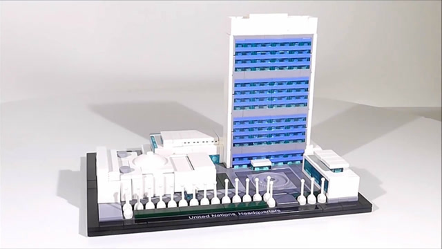 快速搭建乐高积木建筑系列21018 联合国总部大楼