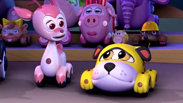 布隆家族动画片,蹦蹦正要被人抓住的时候竟然飞到空中了