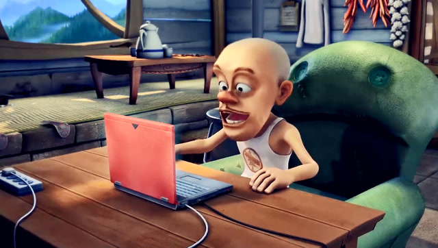 光头强新买了一台电脑,结果玩游戏上了瘾,已经两天没睡觉了