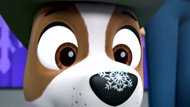 汪汪队立大功:一个雪花落在小柯鼻子上,小柯终于看到雪了