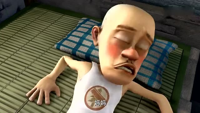 熊出没:光头强生病发高烧,嘴里一直叫着妈妈