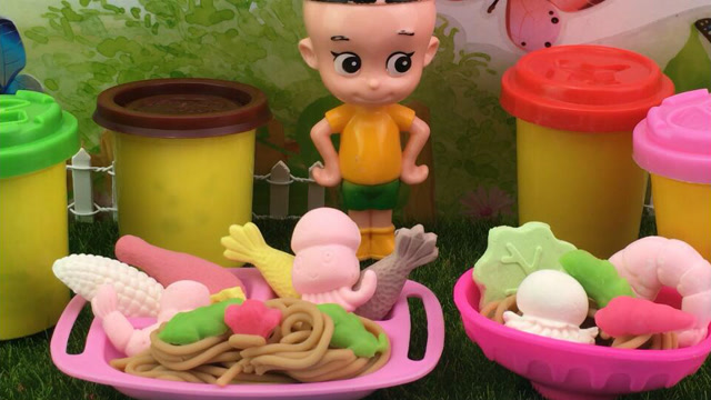 大头儿子手工制作黏土玩具