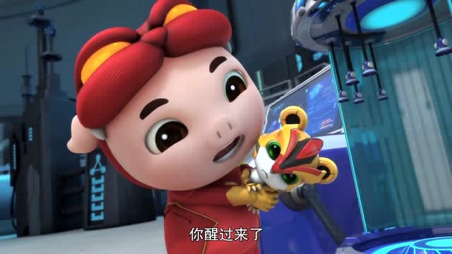 猪猪侠之超星萌宠:阿五的智商恢复了,他觉得猪猪侠很奇怪!