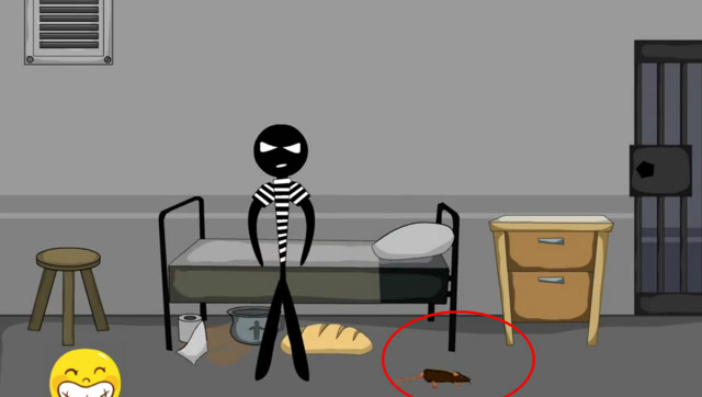 火柴人:如何利用老鼠来逃离小黑屋 搞笑动画短片